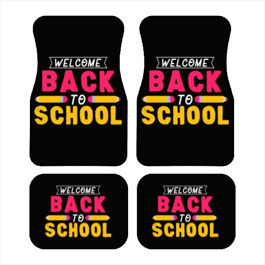 Back To School Students Teachers Car Mats
