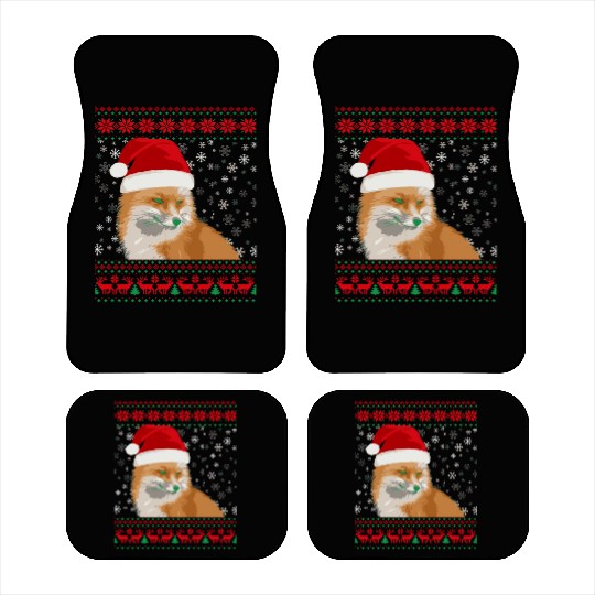 Fox Ugly Christmas Lover Car Mats