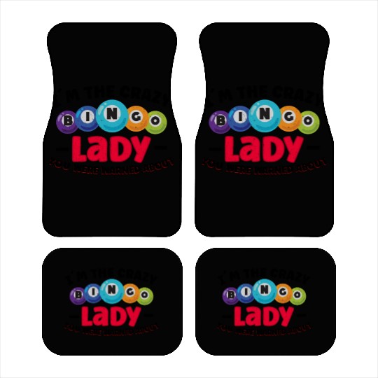 Bingo Card Game Grandma Bingo Player Bingo Cards Car Mats