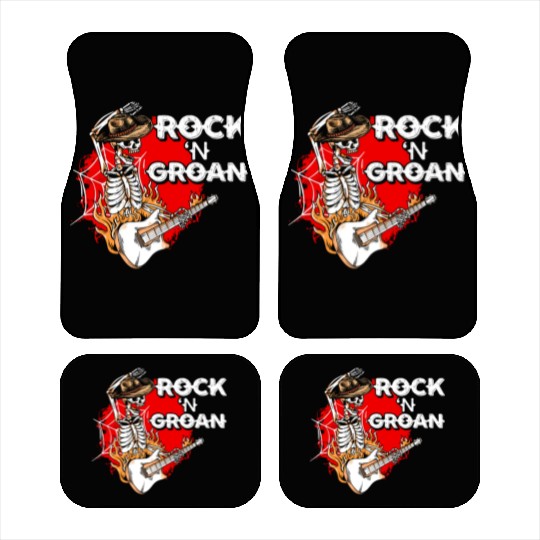 Halloween Cowboy Skeleton Rocker Hand Rock Car Mats