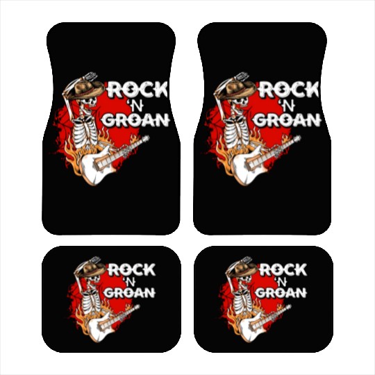 Halloween Cowboy Skeleton Rocker Hand Rock Car Mats