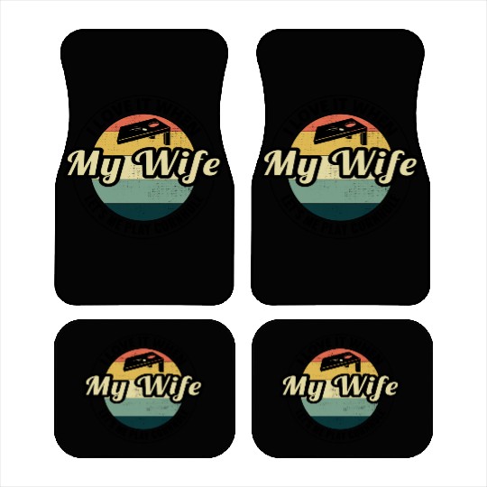 Cornhole Bean Bag Toss Lawn Game Husband Wife Car Mats