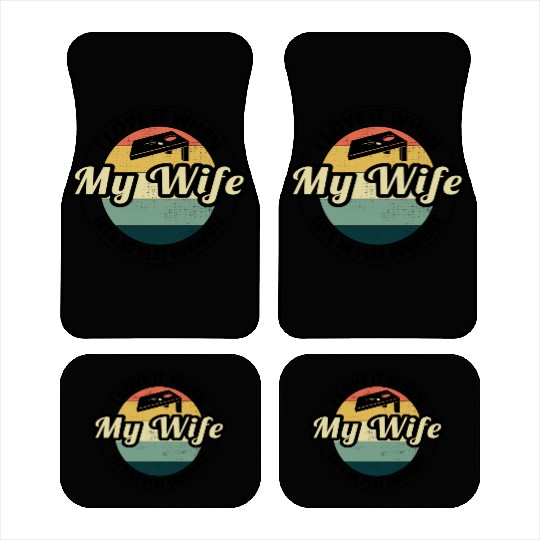 Cornhole Bean Bag Toss Lawn Game Husband Wife Car Mats