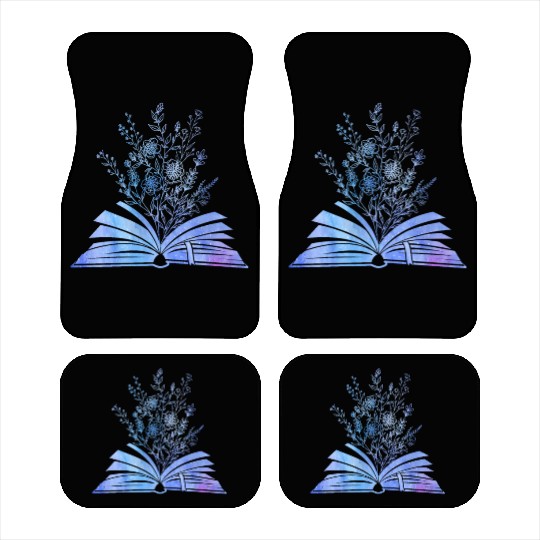 Wildflower Books Reading Women Gardening Car Mats
