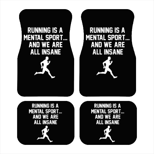 Funny Cross Country Running Is Insane Car Mats Runn