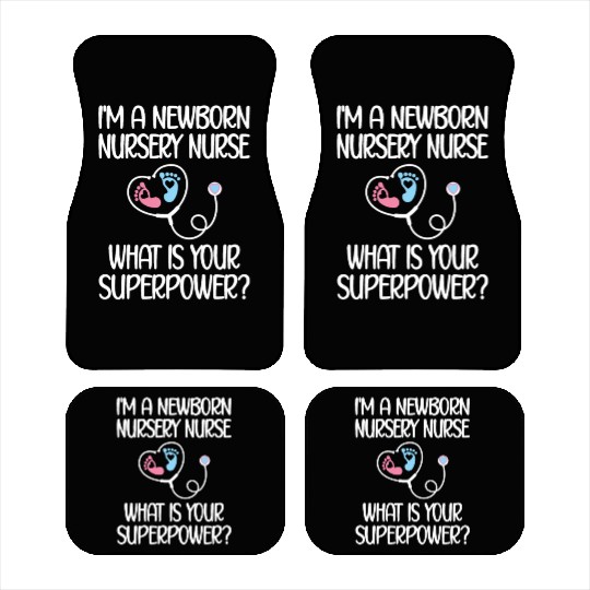 Newborn Nursery Nurse Newborn Nursery Nursing Gift Car Mats
