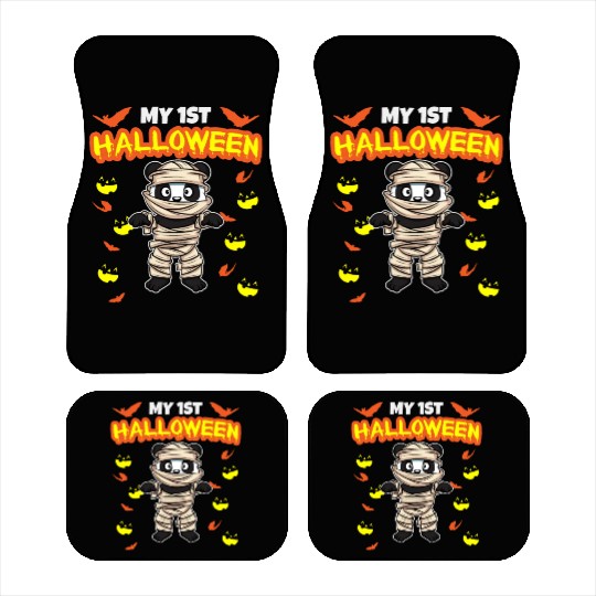 My First Halloween Scary Hallow's Eve Birthday Car Mats