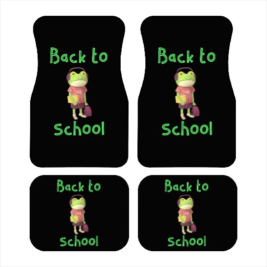 Frog Back To School Car Mats