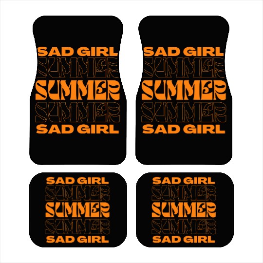 SAD GIRL SUMMER - ORANGE Car Mats
