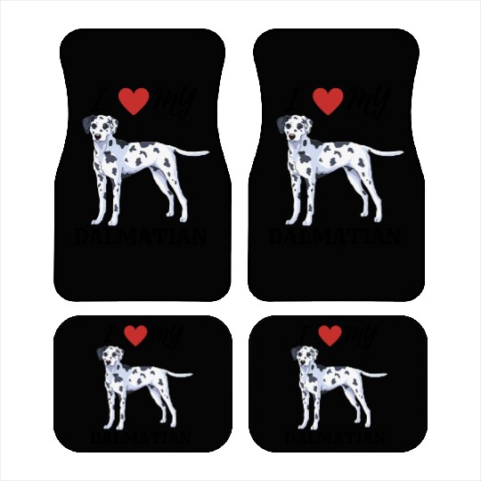 I Love My Dalmatian Car Mats