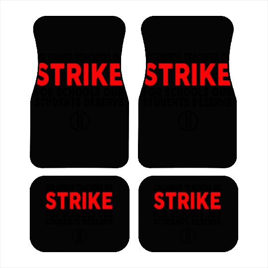 Columbus Ohio School Teachers Strike OH Teacher Car Mats