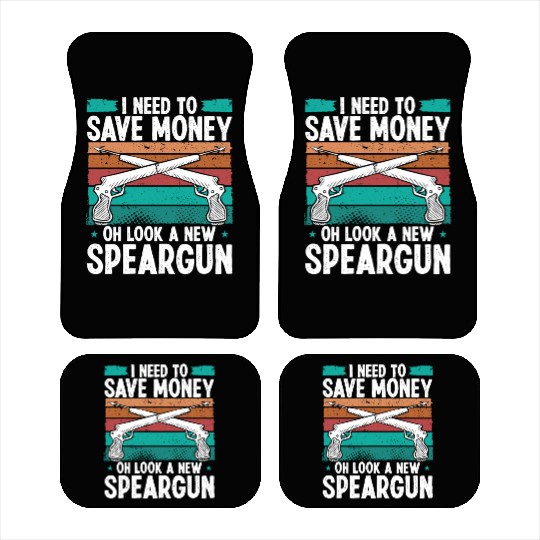Spearfisher Need Money Freediving Apnoe Diver Car Mats