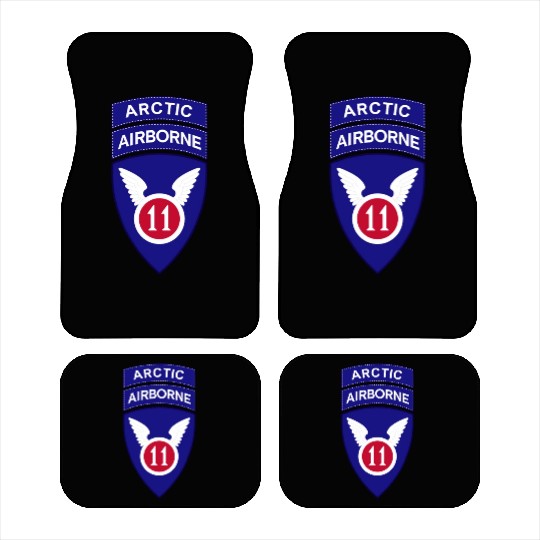 11th Airborne Division w Arctic Tab wo Txt X 300 Car Mats