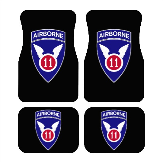 11th Airborne Division DUI wo Txt X 300 Car Mats