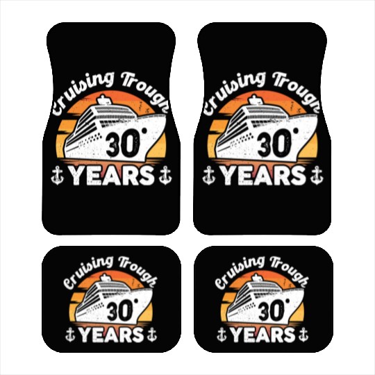 Cruising Trough 30 Years Anniversary Car Mats