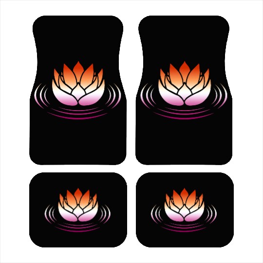 Lesbian Pride Lotus Car Mats