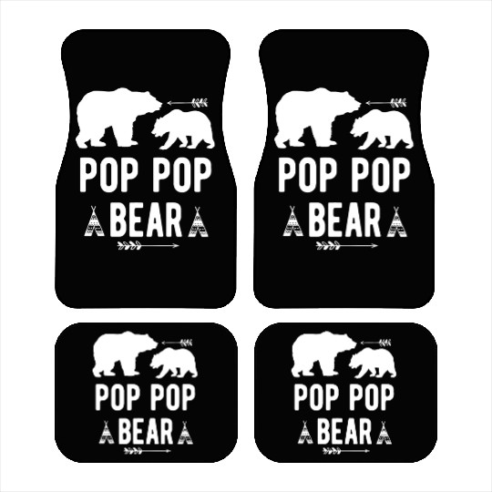 Pop Pop Bear Arrow Grandpa Bear Grandparents Car Mats
