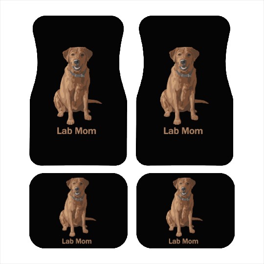 Lab Mom Fox Red Labrador Retriever Dog Lover Car Mats