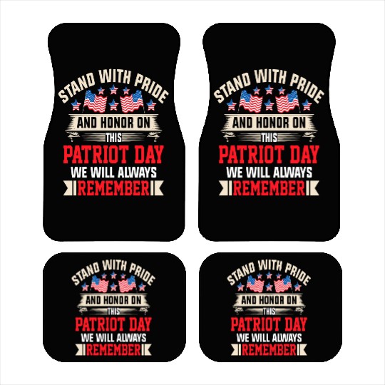 Patriot Day We Will Always Remember Car Mats
