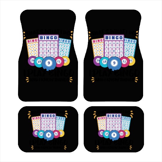 Bingo Card Game Grandma Bingo Player Bingo Cards Car Mats