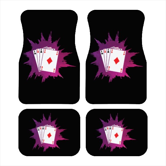 Poker or Skat Card Game Texas Holdem Car Mats