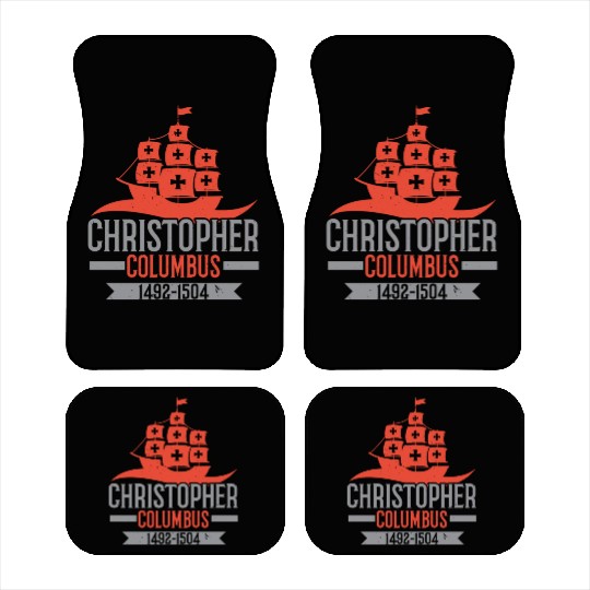 Columbus Day Navigator Ship Christopher Columbus Car Mats