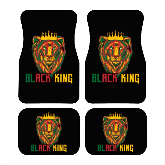 African American Lion Car Mats