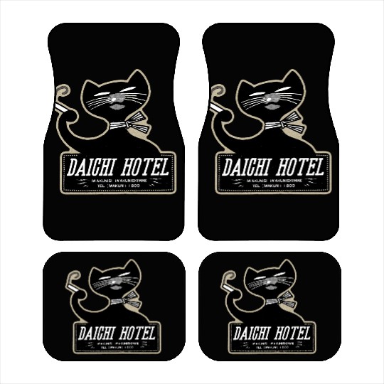Vintage Japanese Cat Brand Hotel Car Mats