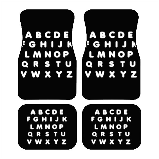 Kindergarten Alphabet Back To School Teacher Car Mats