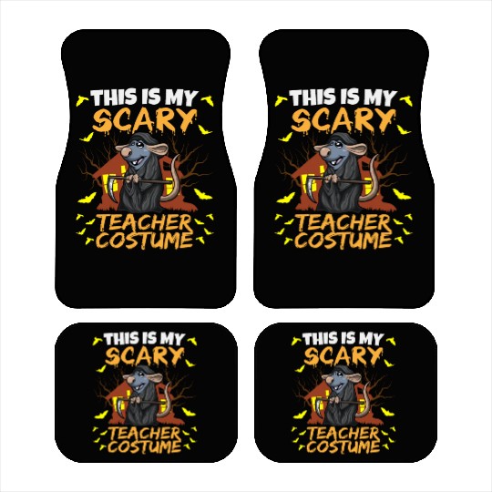 This Is My Scary Teacher Costume School Halloween Car Mats