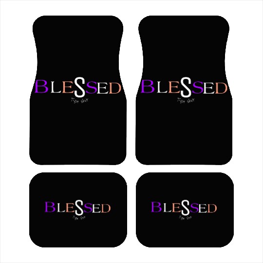 Purple and pink blessed aka pimp shit type shit Car Mats