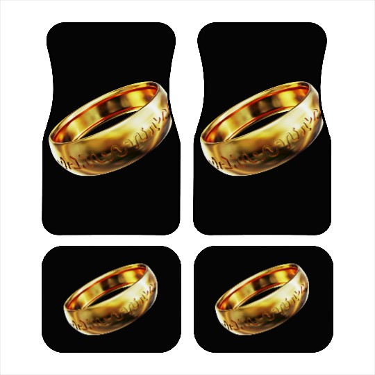 Mystical Gold Ring Car Mats