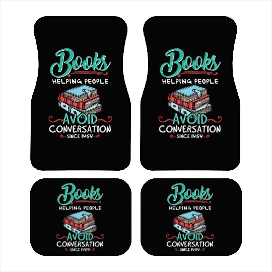Books Helping People Avoid Conversation 1454 Libra Car Mats