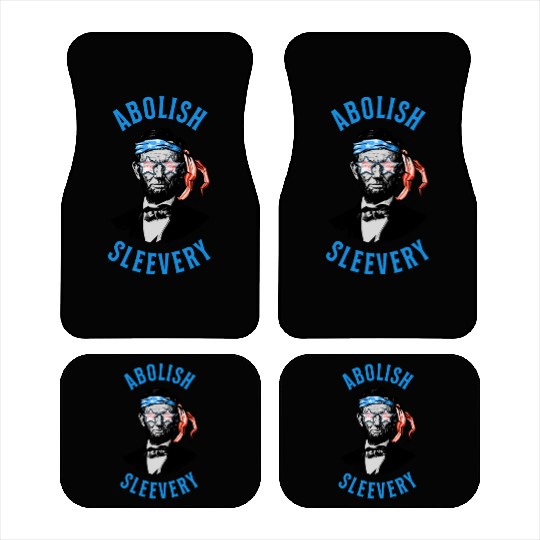 Funny Abraham Lincoln Flag United States Patriotic Car Mats
