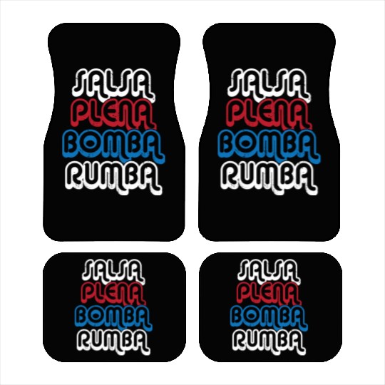 Puerto Rico Dance Salsa Plena Bomba Rumba Car Mats