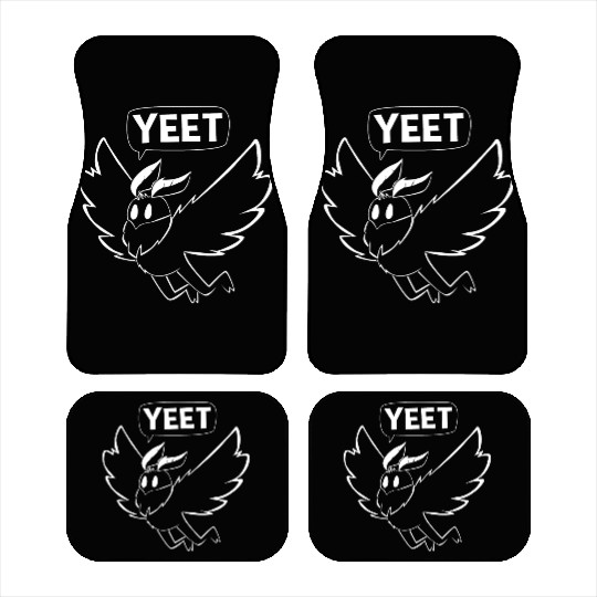 Mothman Yeet Cryptid Lover Funny Mothman Car Mats