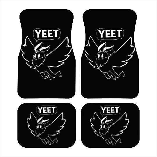 Mothman Yeet Cryptid Lover Funny Mothman Car Mats