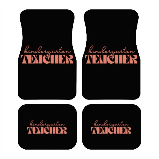 Retro Kindergarten Teacher Vintage Kinder Crew Car Mats