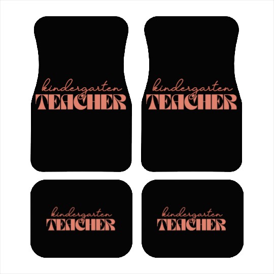 Retro Kindergarten Teacher Vintage Kinder Crew Car Mats