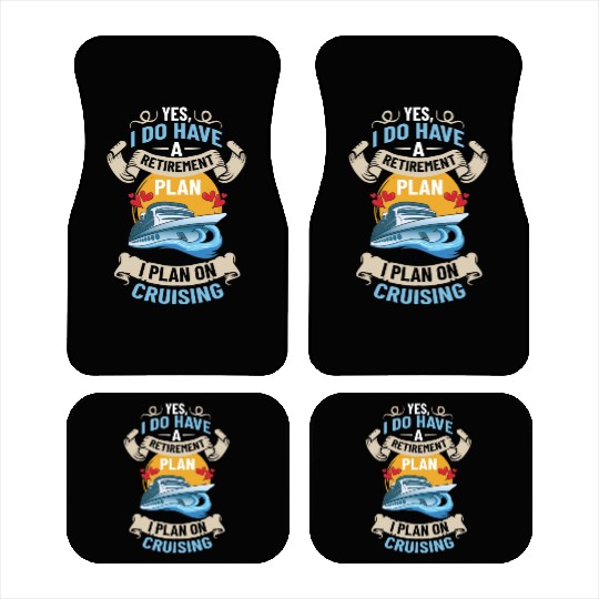 Cruise Ship Vacation Trip Party Sailing Boating Car Mats