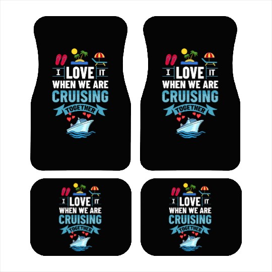 Cruise Ship Vacation Trip Party Sailing Boating Car Mats
