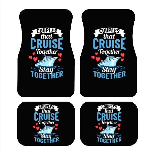 Cruise Ship Vacation Trip Party Sailing Boating Car Mats