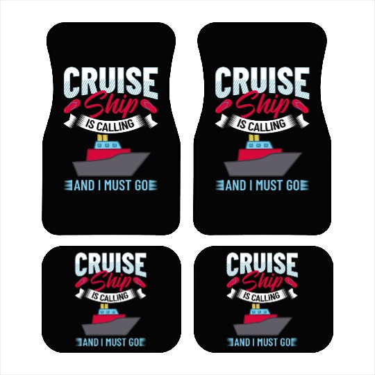 Cruise Ship Vacation Trip Party Sailing Boating Car Mats
