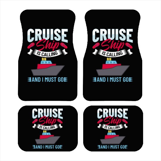 Cruise Ship Vacation Trip Party Sailing Boating Car Mats