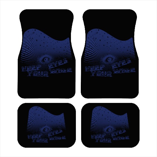 Eyes Wide Winter Storm 2 Deep Blue Car Mats