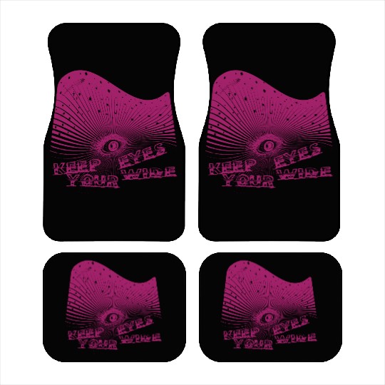 Eyes Wide Winter Storm Deep In Pink Car Mats