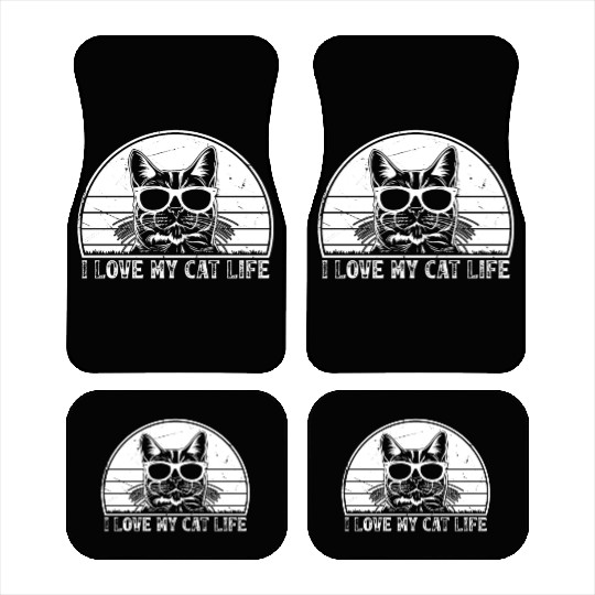 Cat Owner - I Love My Cat Life - Cat Lover Funny C Car Mats
