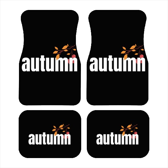 Autumn Tree Orange Fall Leaves The Season Car Mats