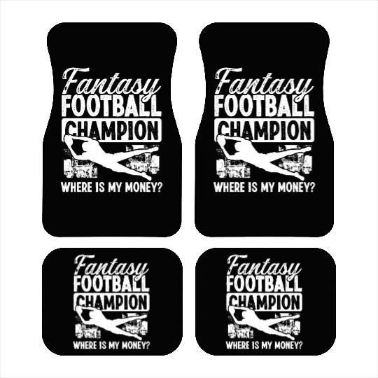Fantasy Football Championship Funny Money Team Car Mats
