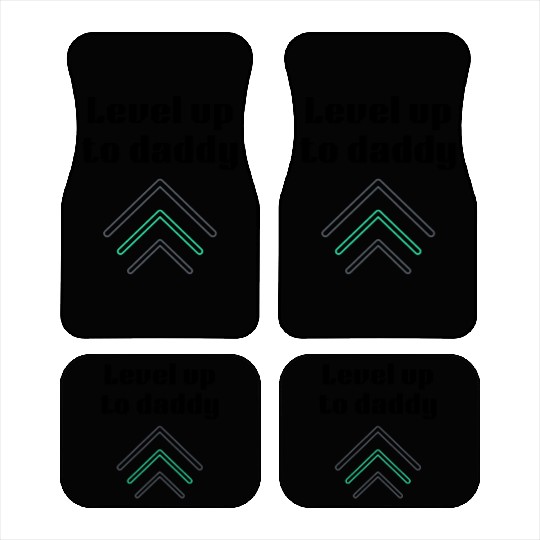 Level up to daddy, funny gaming , gift for gamer Car Mats
